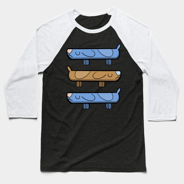 Long Dogs Baseball T-Shirt by Titanium Quill